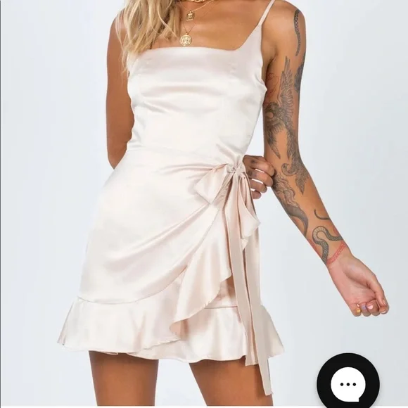 cottage hill mini dress champagne Cottage Hill Mini Dress in Champagne Princess Polly